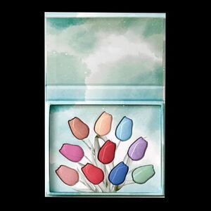 Baseblue Flower Eyeshadow And Blush Palette